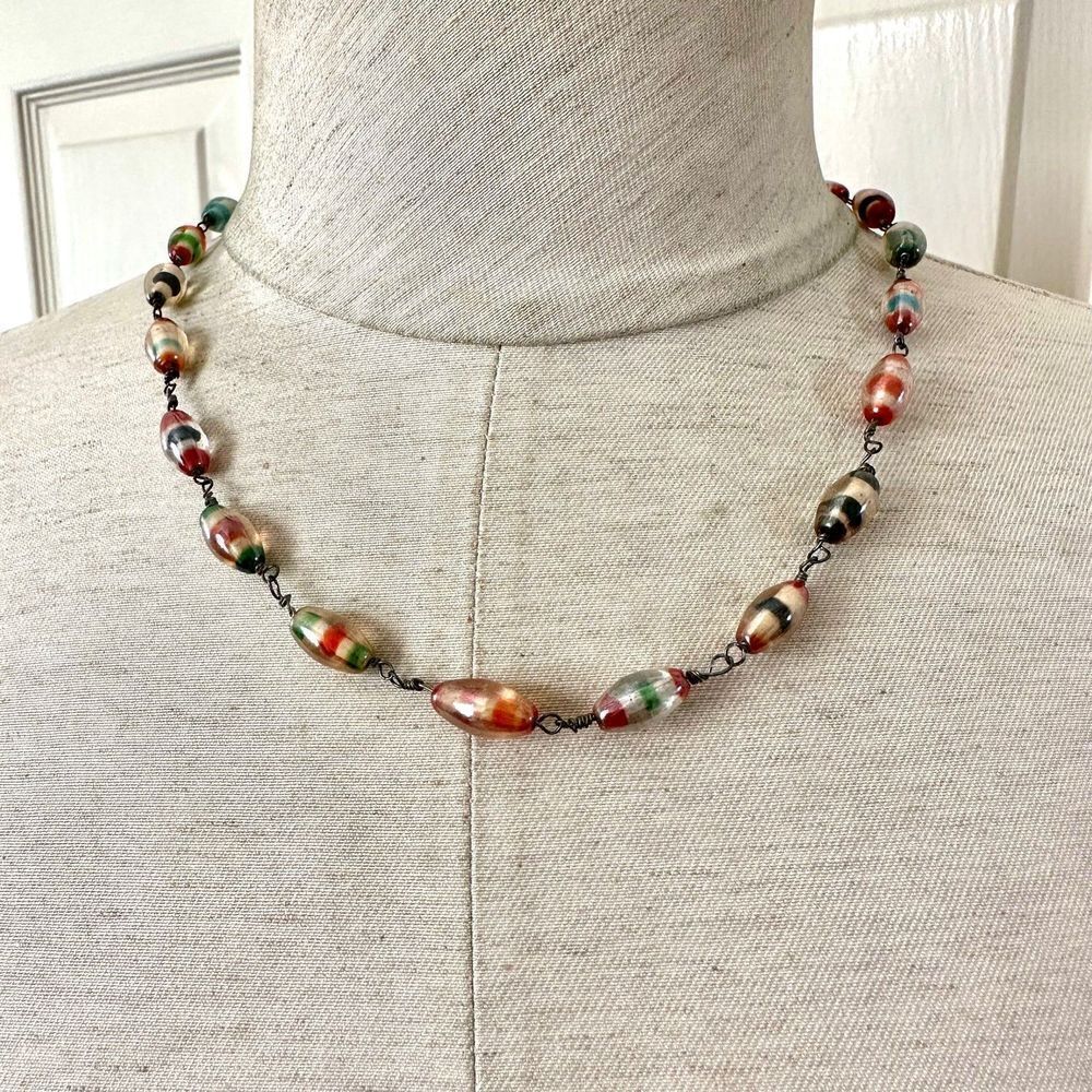 Colorful beaded necklace